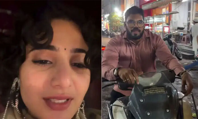 Young woman confronts alleged fake Rapido driver near Charminar in Hyderabad