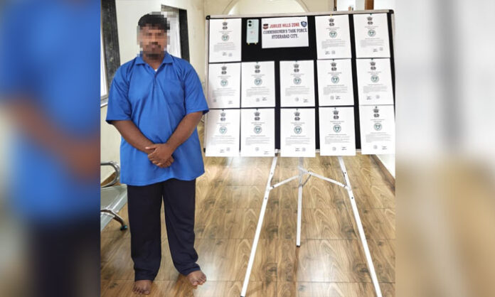 Hyderabad police arrested a man accused of using fake 2BHK housing allotment letters to allegedly cheat people.