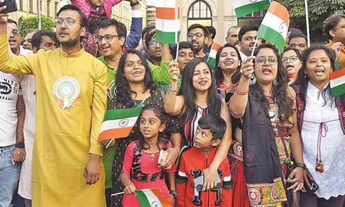 Indian Ambassador Pradeep Kumar Rawat? Wait; Actually Ambassador Doraiswami interacts with members of the Indian community during the Open House event at the Indian Embassy in China.