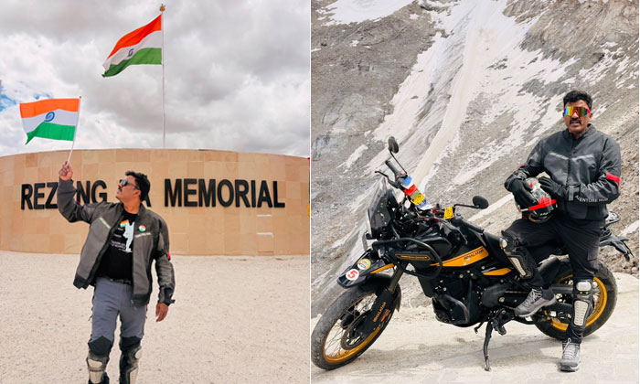 Guinness Record | బైక్ రైడ్లో గిన్నిస్ రికార్డు సాధించిన ఎస్బీ సీఐ మహేష్ 1 Mahesh Guinness World Record Bike Ride2