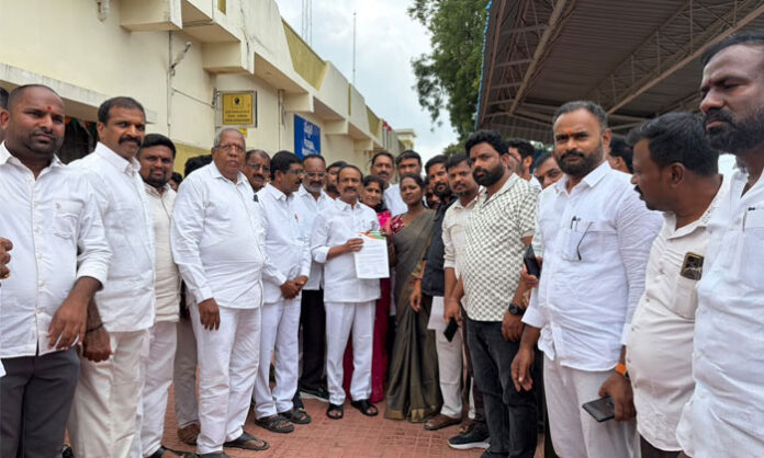 Memorandum submitted to MP Etela Rajender seeking key train halts at Medchal Railway Station