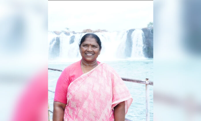 Minister Seethakka visits the scenic Bogatha Waterfall in Mulugu district, popularly known as the Niagara of Telangana.