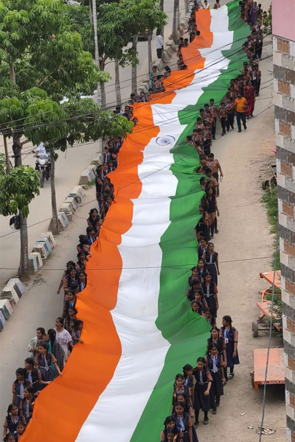 PV School Independence Day rally Medchal