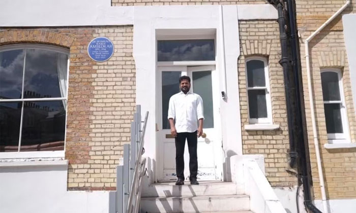 Revanth Reddy Ambedkar London residence visit1