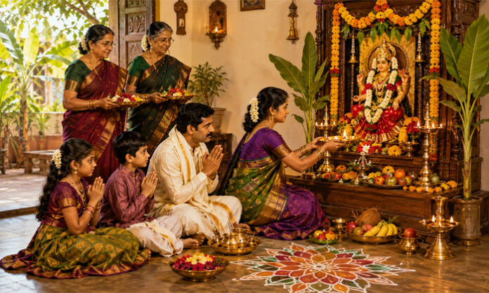 Shravana month worship, rituals and festivals dedicated to Goddess Lakshmi and Hindu deities