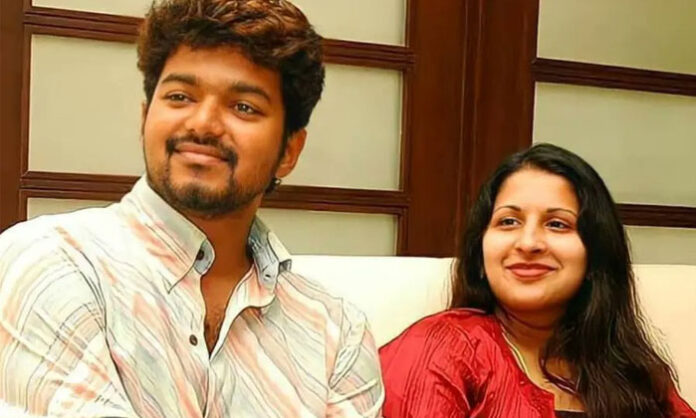 Tamil Nadu Chief Minister and TVK leader Vijay after his wife Sangeetha withdrew her divorce petition before the Chengalpattu Family Court.