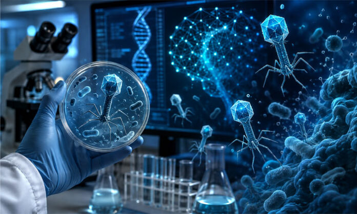 Scientists use artificial intelligence to create new laboratory-designed viruses that target antibiotic-resistant bacteria.