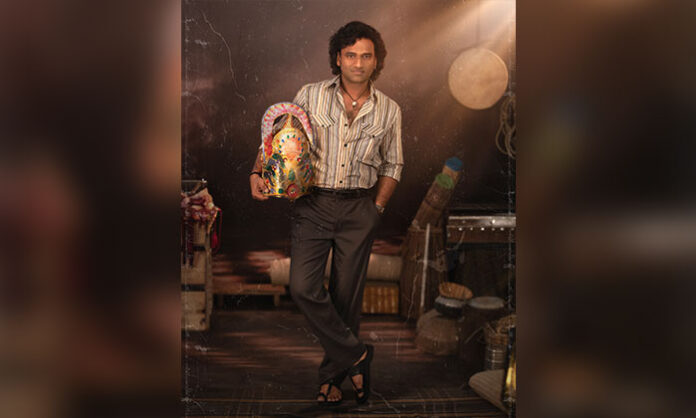 Devi Sri Prasad appears as Parshi in the first-look poster of Yellamma, marking his acting debut under the direction of Venu Yeldandi.