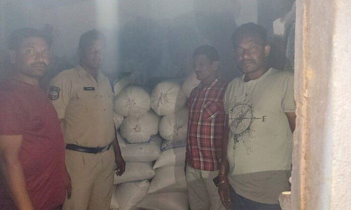 Task Force officials seize 13 quintals of illegally stored PDS rice