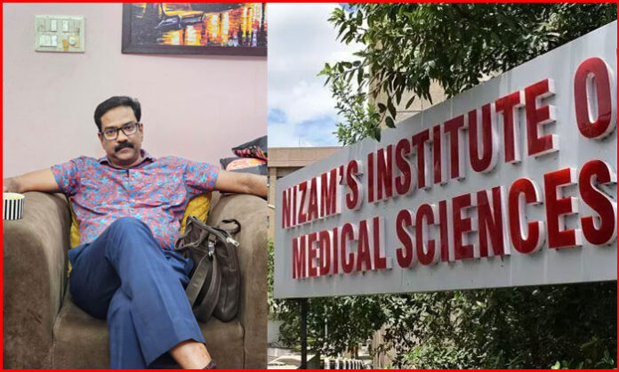 ACB officials conduct raids at NIMS Additional Superintendent Dr. Nori Lakshmi Bhaskar's residence