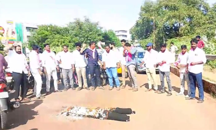 BRS Protest Against Congress Government in Vikarabad2 1