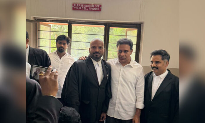 KTR appears before Nampally ACB Court for hearing in the Formula E race case
