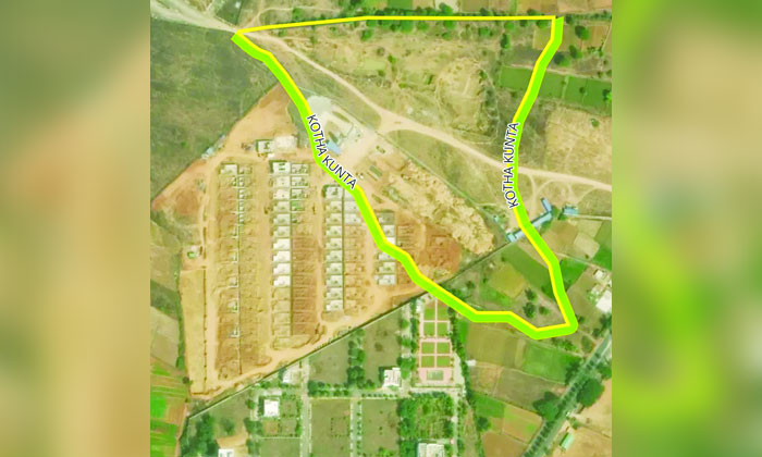 Kotha Cheruvu illegal villa encroachment