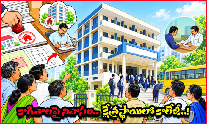 Trividyaa Junior College reportedly operating in a residential building in Medchal