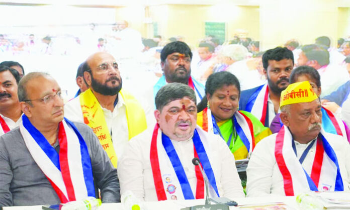 Ponnam Prabhakar addresses National OBC Conference on nationwide caste census and BC rights