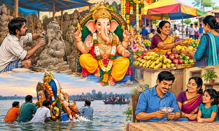 Vinayaka Chavithi supports artisans vendors and families through festival livelihoods