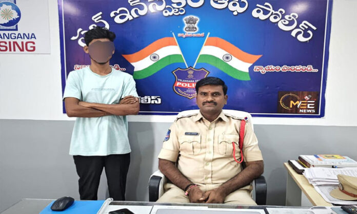 Police arrested a suspected ganja seller in Kalwakurthy, Nagarkurnool district