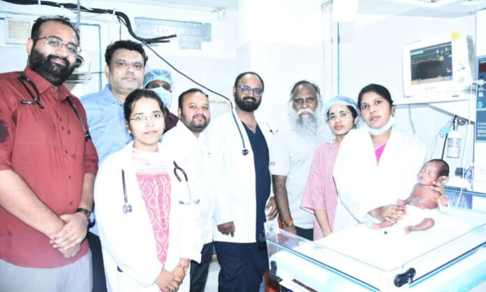 Premature 980 gram baby recovers after specialized treatment at Shishu Raksha Hospital in Sangareddy