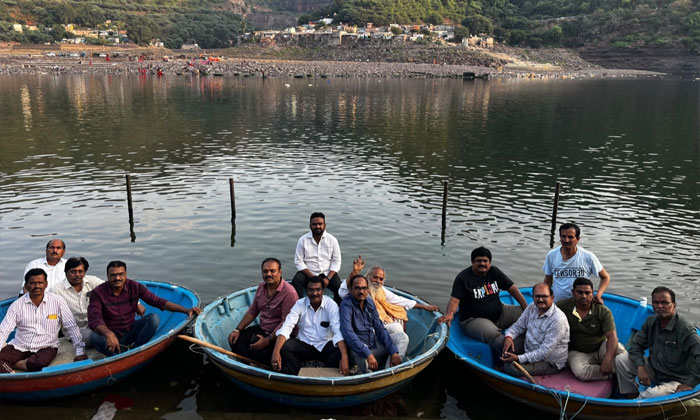 srisailam pathalaganga sacred flowers immersion tradition