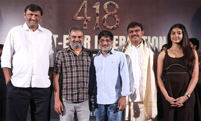 The team of 418 celebrates the film’s extraordinary audience response at a success meet hosted by Mythri Movie Makers.