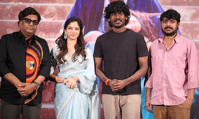 Kona Venkat and Ram Jagadeesh attend the Haiku Telugu movie pre-release press meet in Hyderabad ahead of its October 23 release.