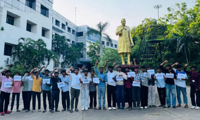 JNTUH students express support for the Vice-Chancellor and call for fact-based discussion of allegations concerning the university.