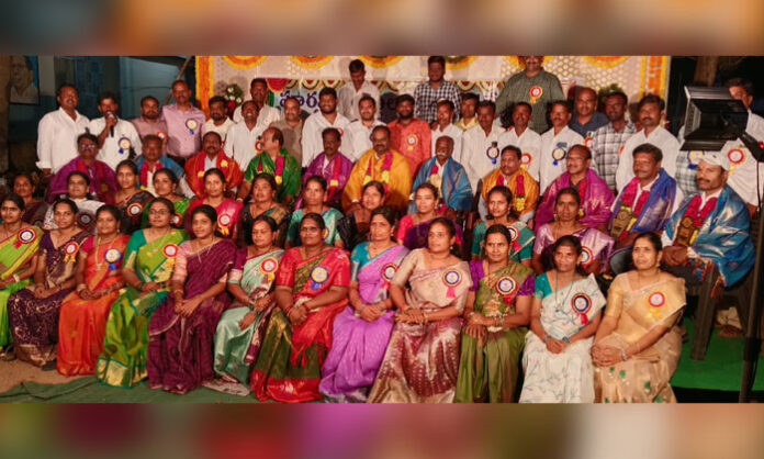 Jagadevpur school alumni from the 2002-03 batch gather for a reunion after 23 years and felicitate their former teachers