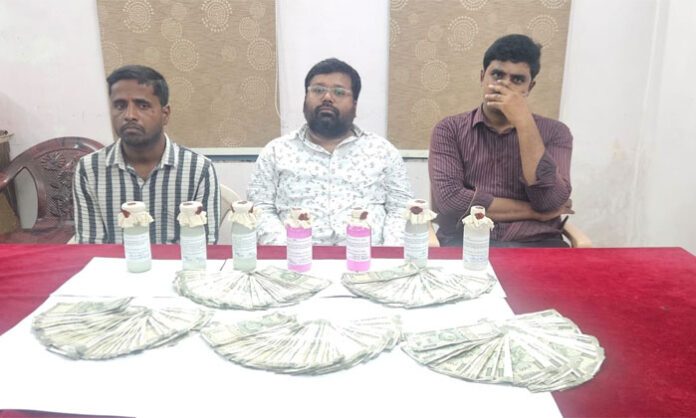 ACB officials apprehend a deputy tahsildar, a VRO, and a private employee in a reported Rs. 2.5 lakh bribery case at Keesara Tahsildar office.