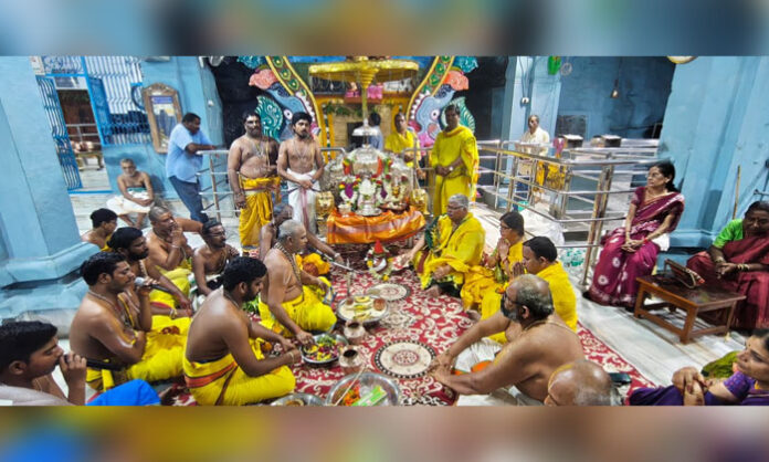 Pavitrotsavams rituals at Sri Lakshmi Narasimha Swamy Temple in Mattapalli