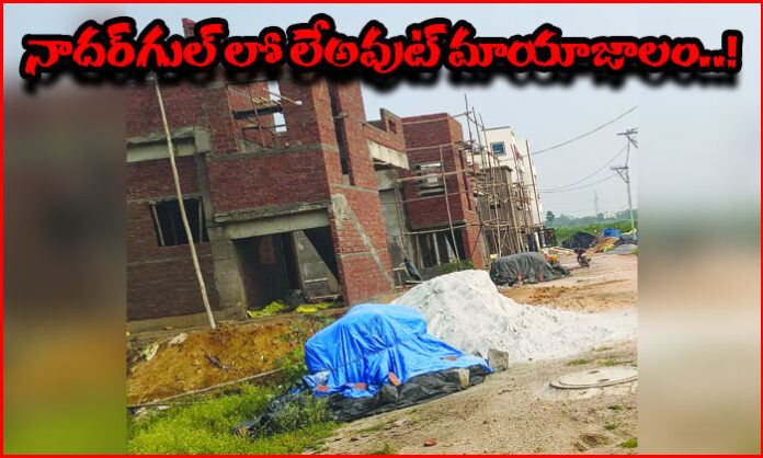 Satellite imagery and land records raise questions over alleged layout irregularities in Survey Number 368/1 at Nadargul.
