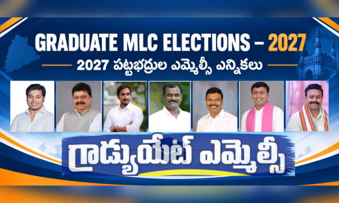 Political parties prepare strategies for Telangana graduates’ MLC elections in the Warangal-Khammam-Nalgonda and Hyderabad-Rangareddy-Mahabubnagar constituencies.
